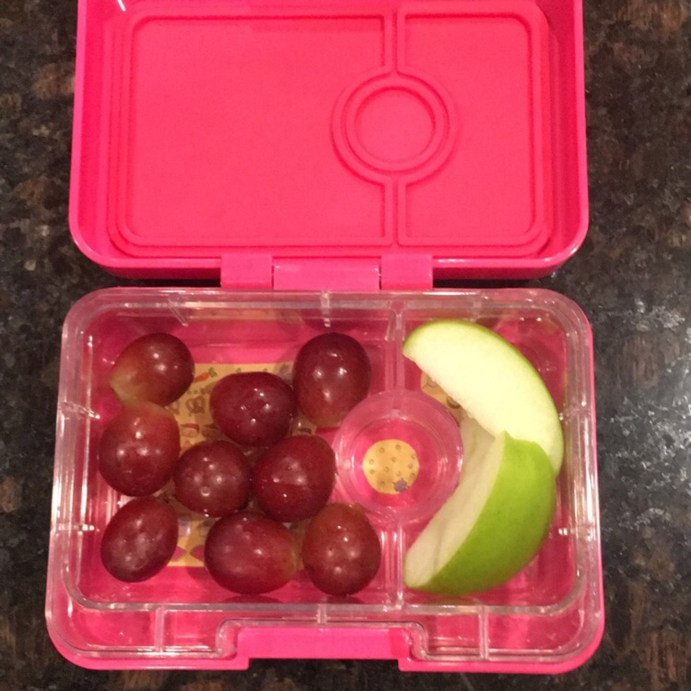 Yumbox snack size in bright pink